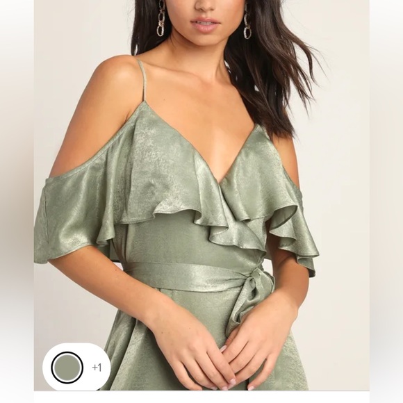 Lulus Dark green dress - Picture 9 of 12